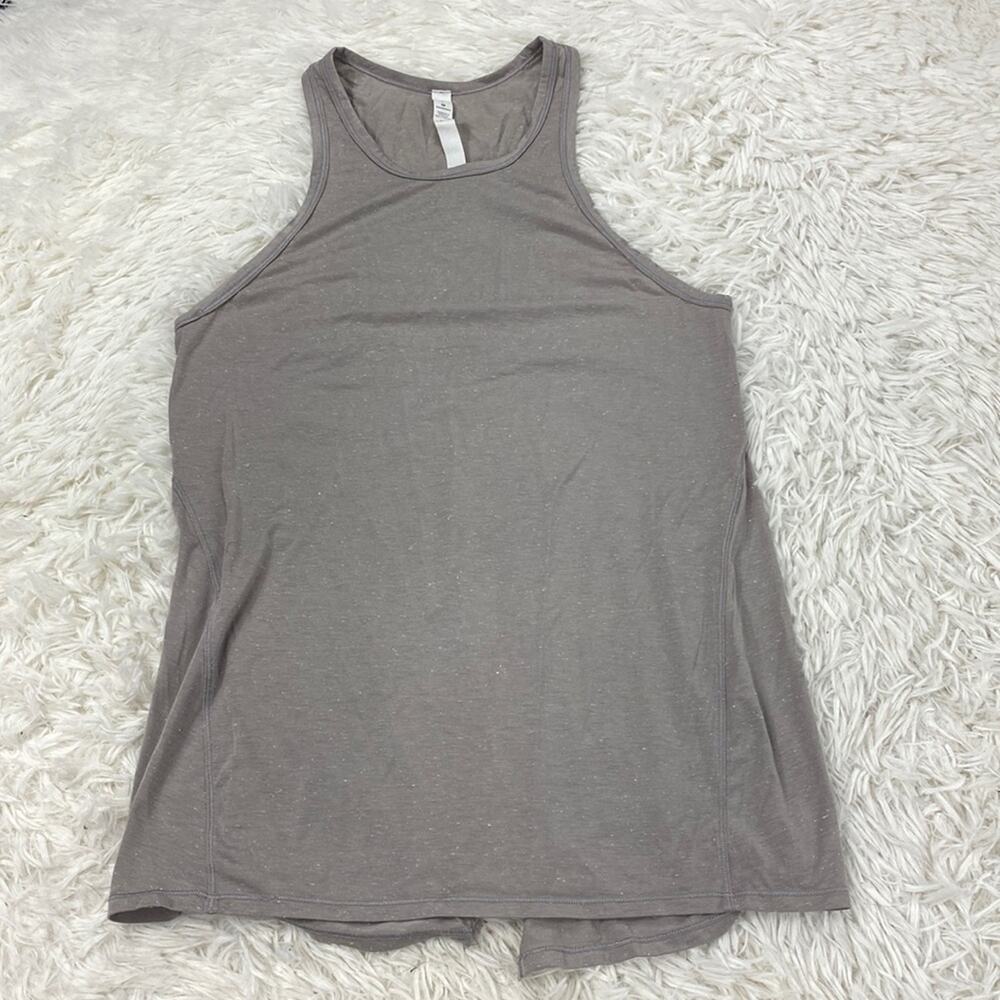 Lululemon Goal Up Tank Dark Chrome / White